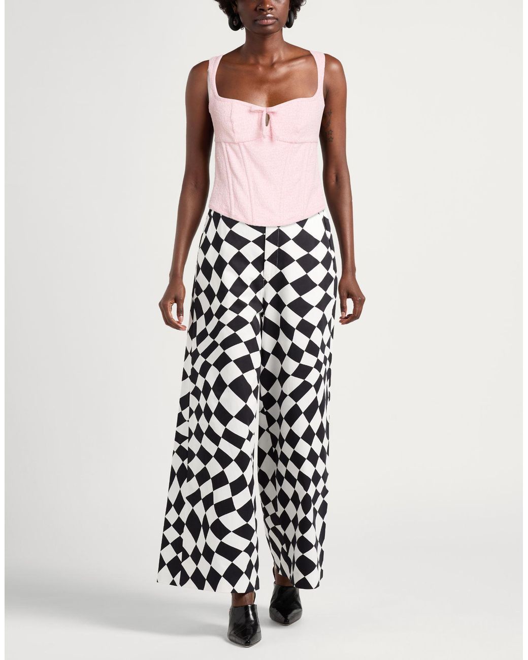M I S B H V Pink Top Polyester, Cotton, Elastane