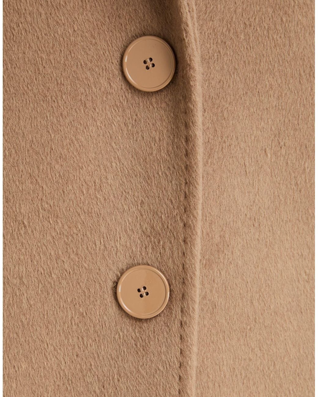 Laneus Natural Camel Coat Polyester, Acrylic, Wool