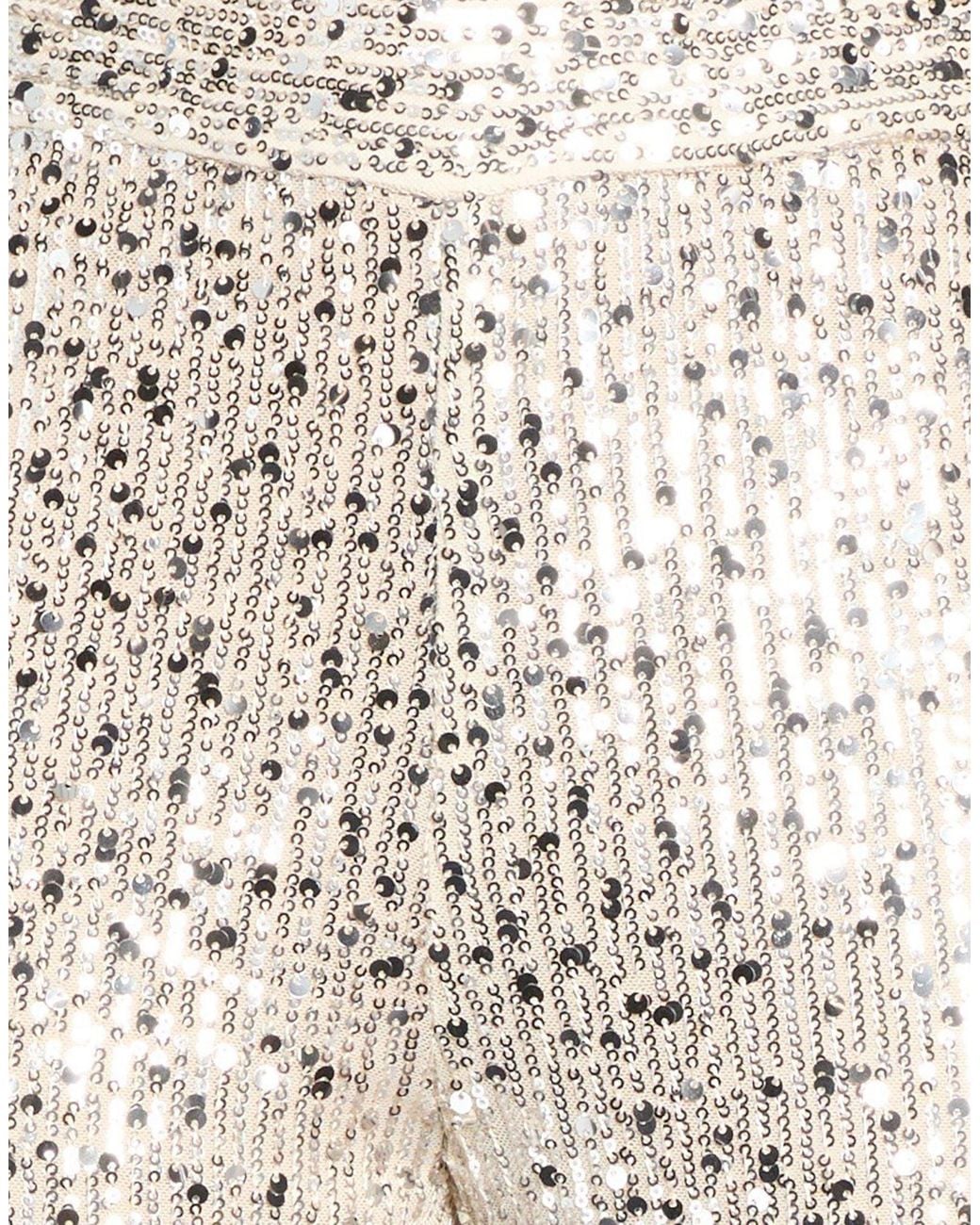 Gaelle Paris White Pants Polyester, Elastane