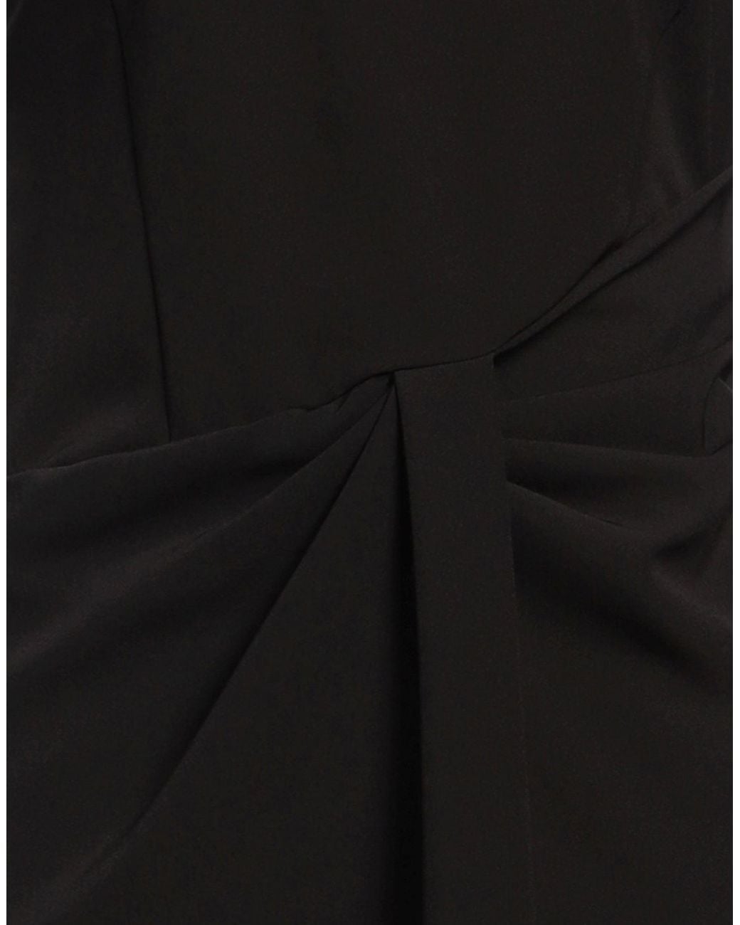 Moschino Black Flared V-Neck Crepe Mini Dress