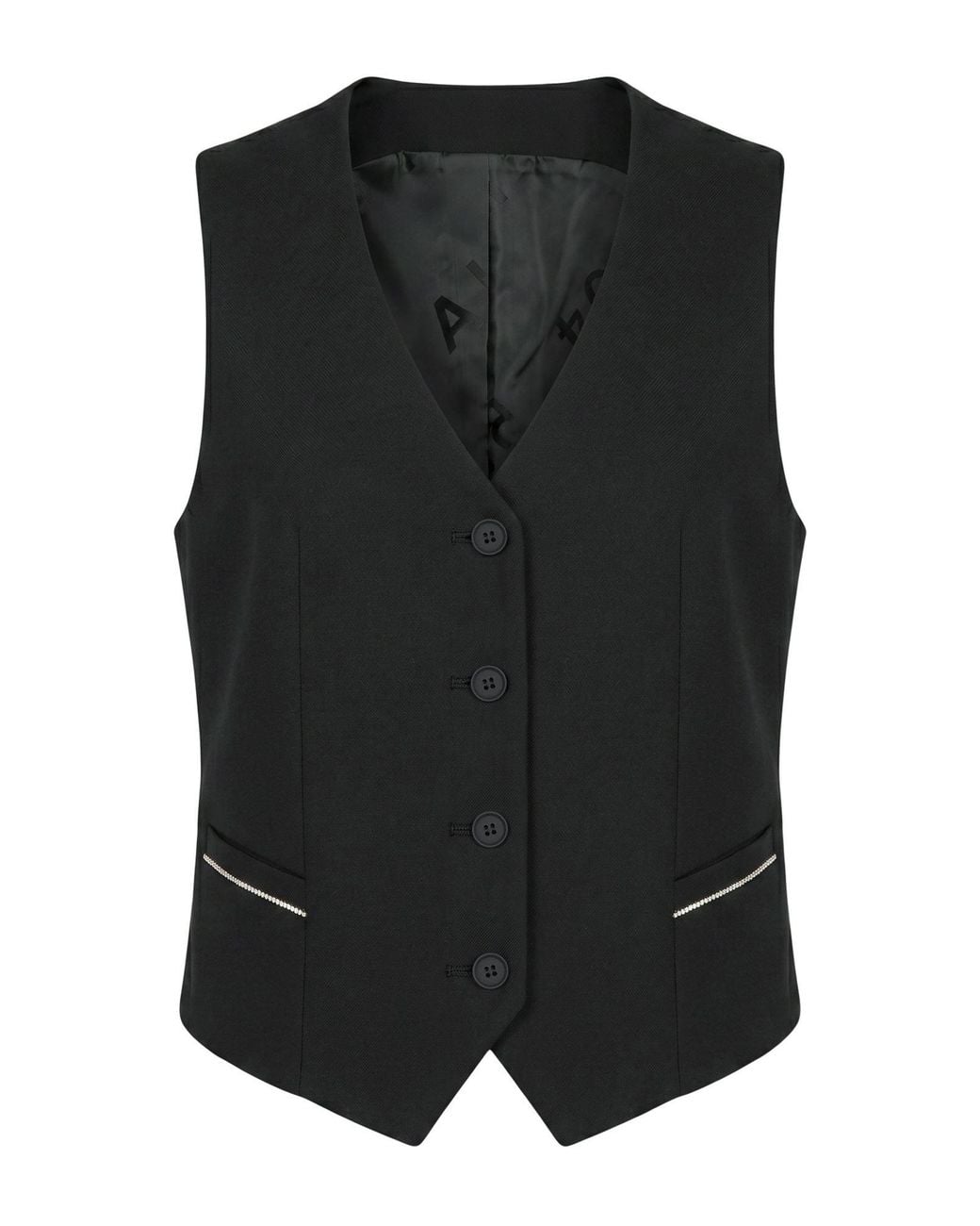 AllSaints Black Tailored Vests