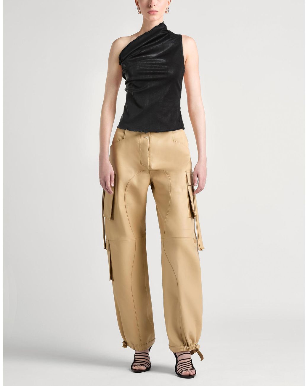 Rick Owens Black Top Cotton, Elastomultiester, Rubber