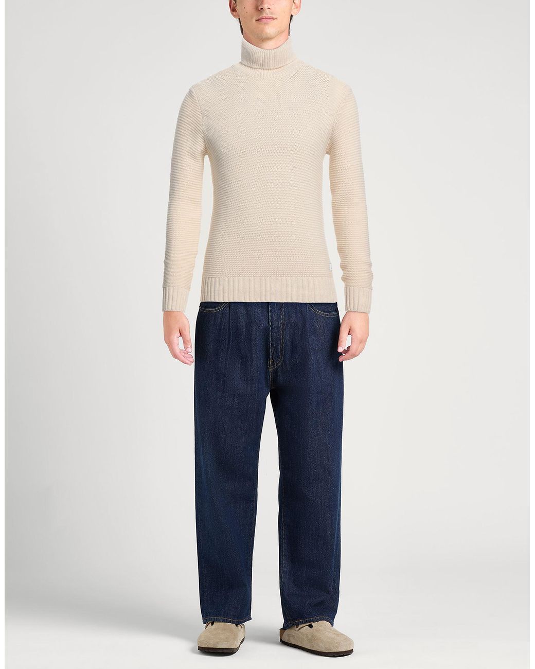Manuel Ritz White Turtleneck for men