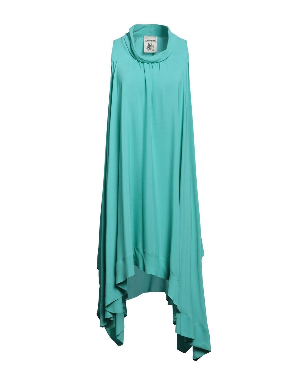Semicouture Green Midi Dress