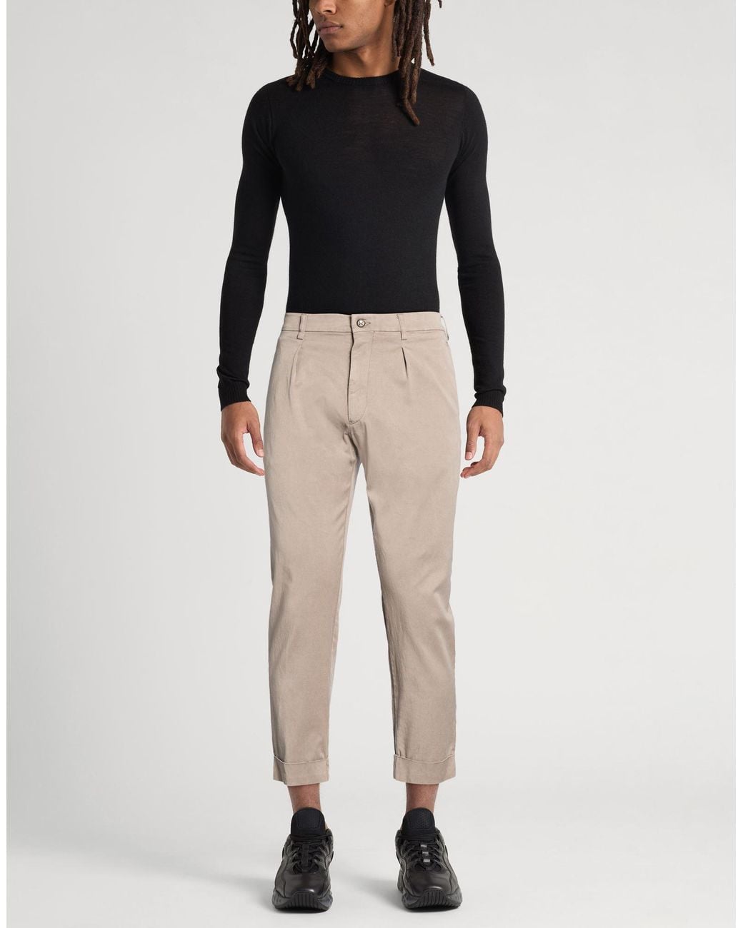 Berwich Natural Sand Pants Lyocell, Cotton, Elastane for men
