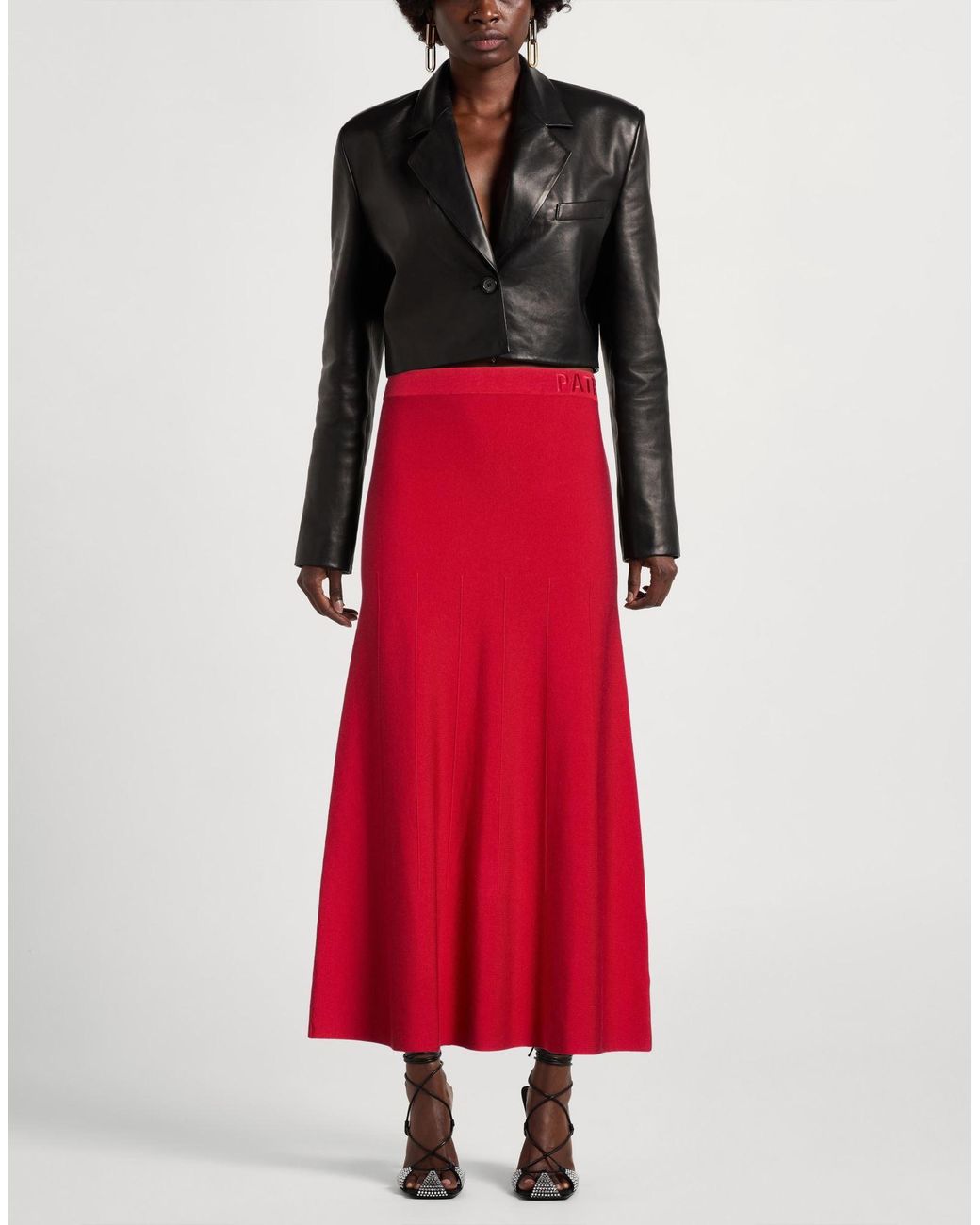 Patrizia Pepe Red Maxi Skirt