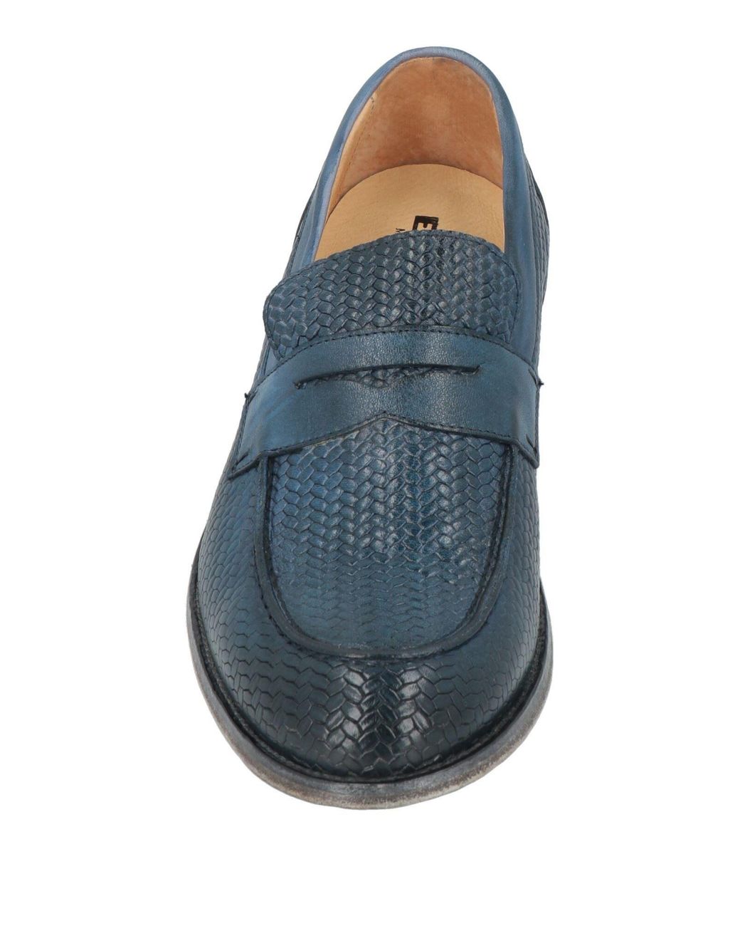 Exton Blue Loafers Leather for men