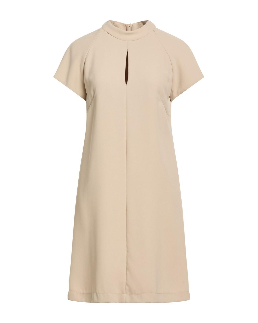 Kaos Natural Mini Dress Polyester, Elastane