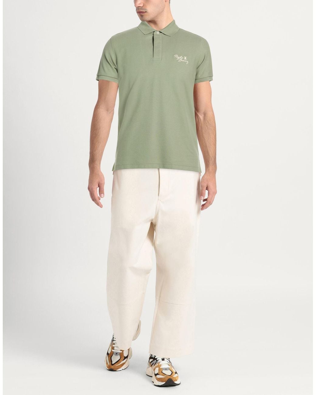 Psycho Bunny Green Polo Shirt Pima Cotton for men