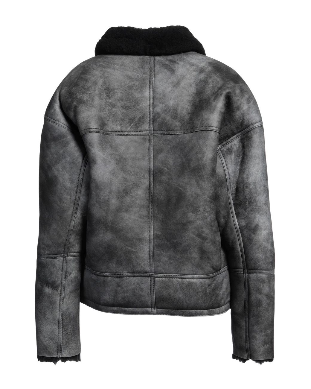 Sandro Black Shearling & Teddy