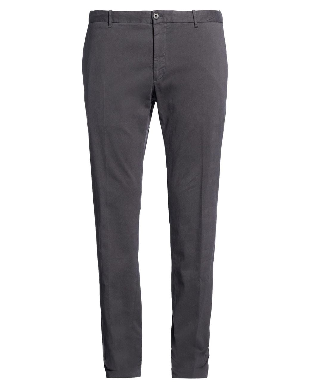 Incotex Gray Charcoal Pants Cotton, Lyocell, Elastane for men