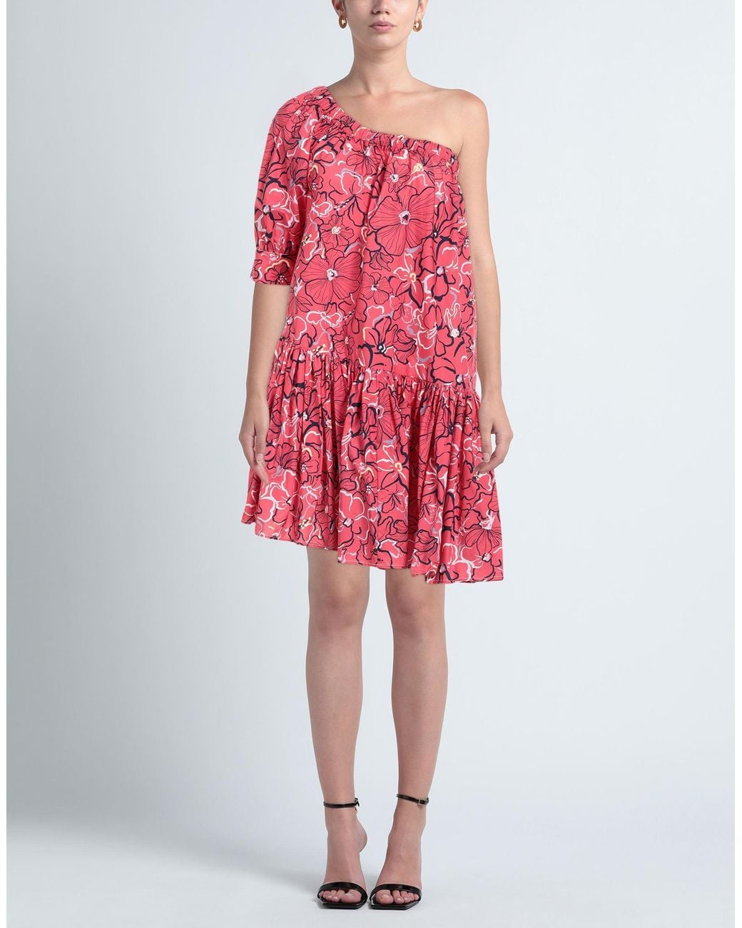 Attic And Barn Red Mini-Kleid