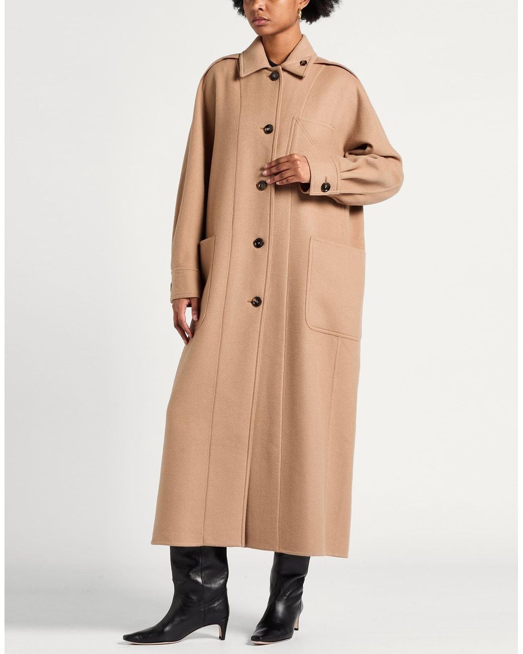 Max Mara Natural Camel Coat Wool, Cashmere