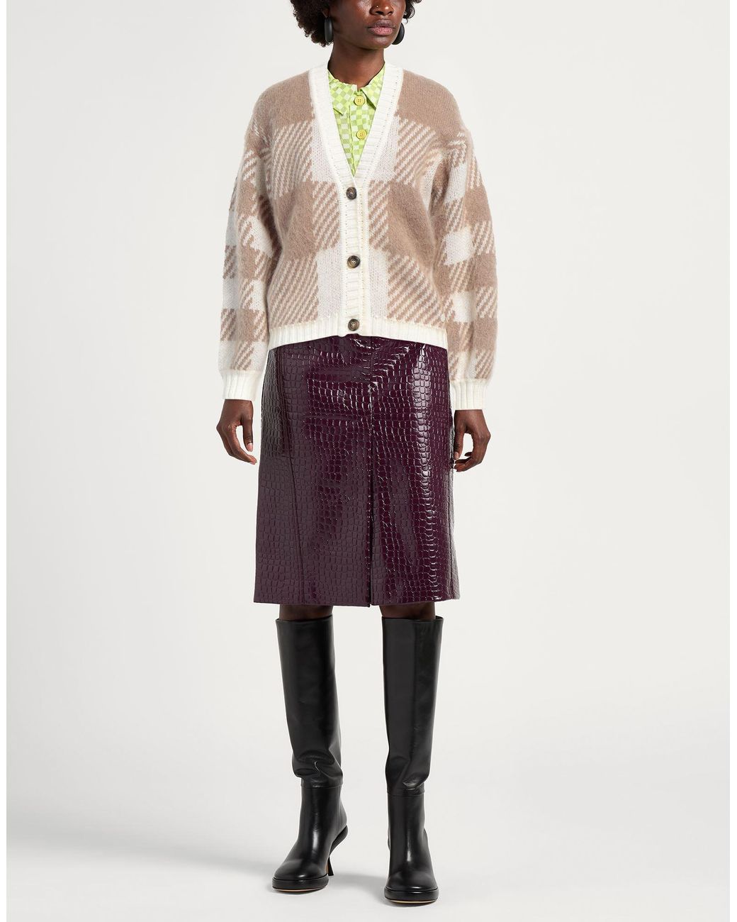 Woolrich Natural Camel Cardigan Wool, Mohair Wool, Polyamide