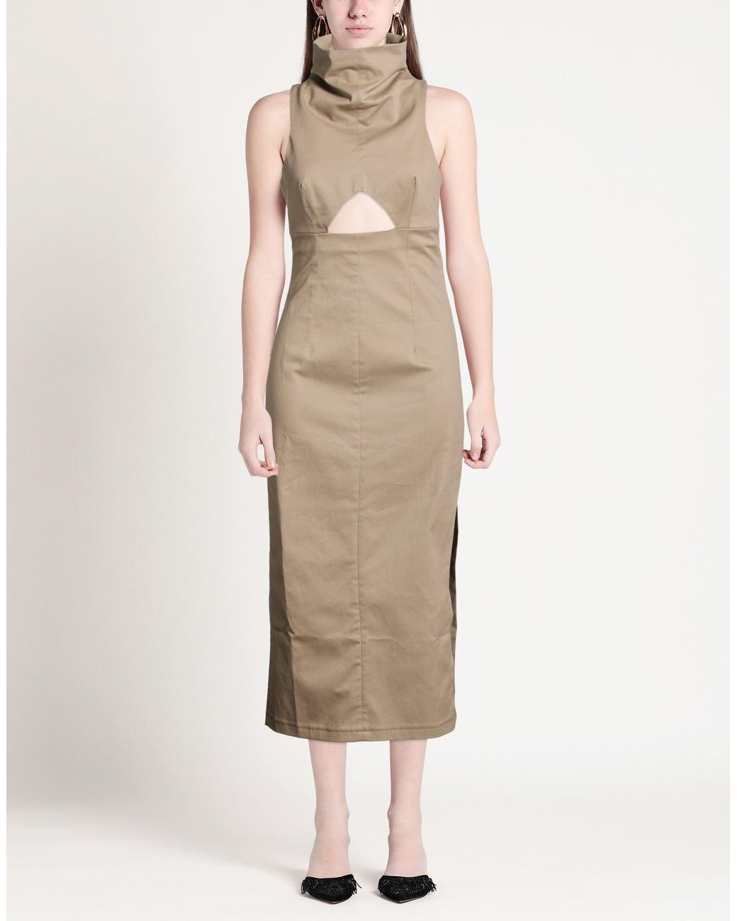 The Mannei Natural Midi Dress