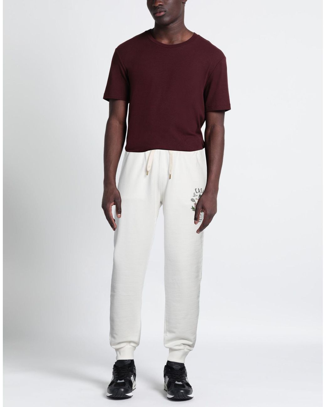 Casablanca White Pants Organic Cotton for men