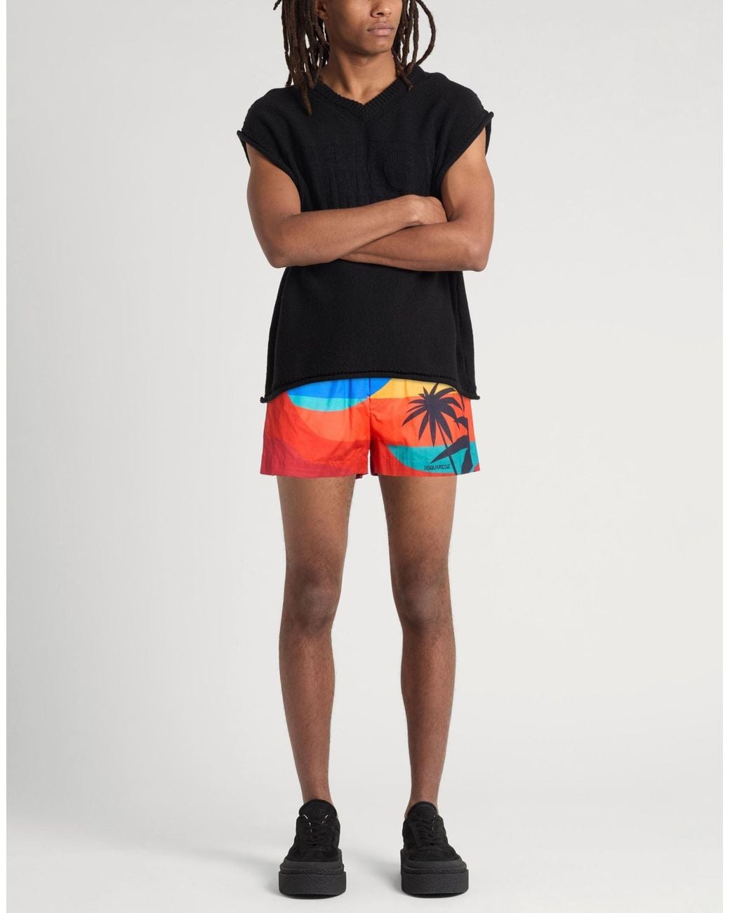 DSquared² Orange Shorts & Bermuda Shorts for men