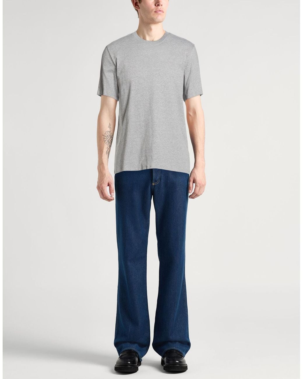 Majestic Filatures Gray T-Shirt for men