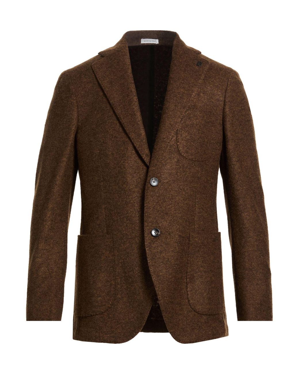 BRERAS Milano Brown Blazer Acrylic, Virgin Wool, Polyester for men