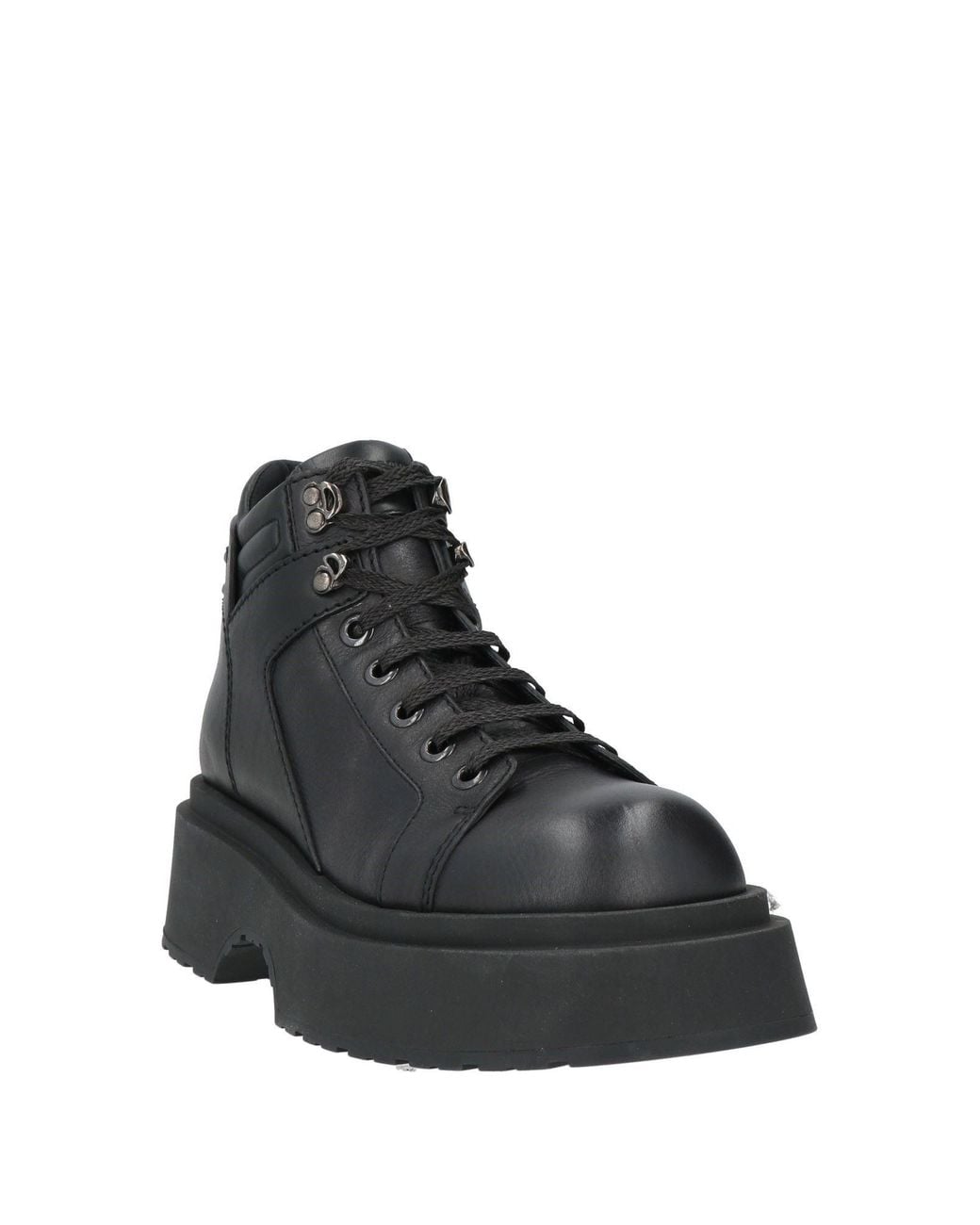 Emporio Armani Black Ankle Boots Cow Leather for men