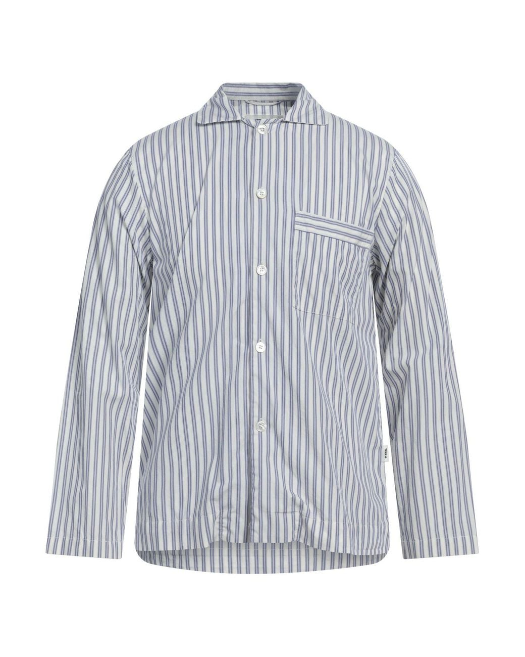 Tekla Blue Shirt Organic Cotton for men