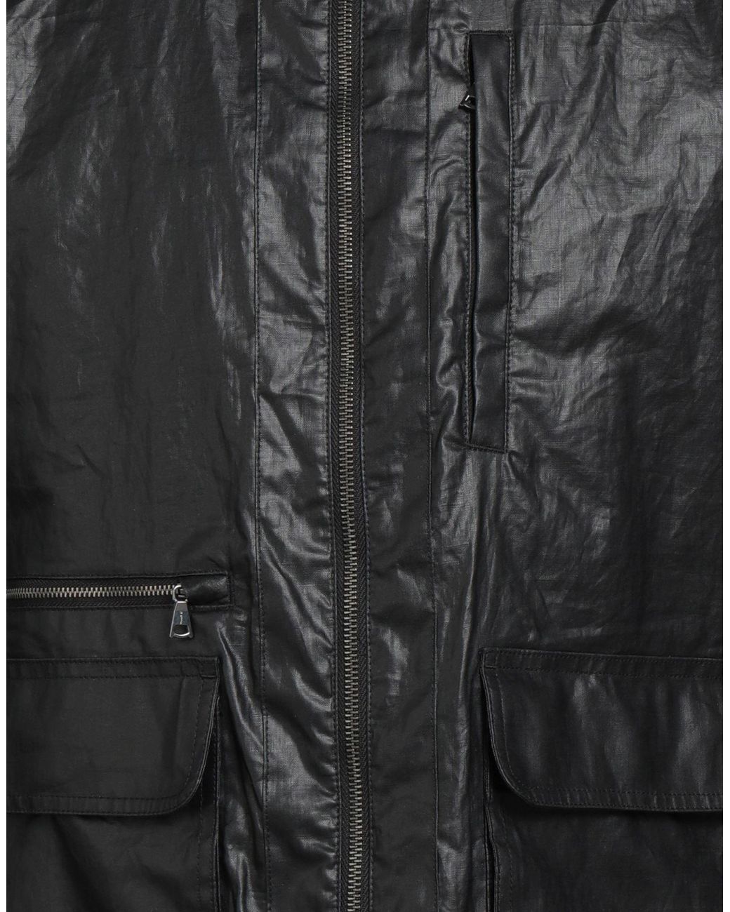 John Varvatos Black Jacket Linen, Polyamide, Viscose, Polyester for men