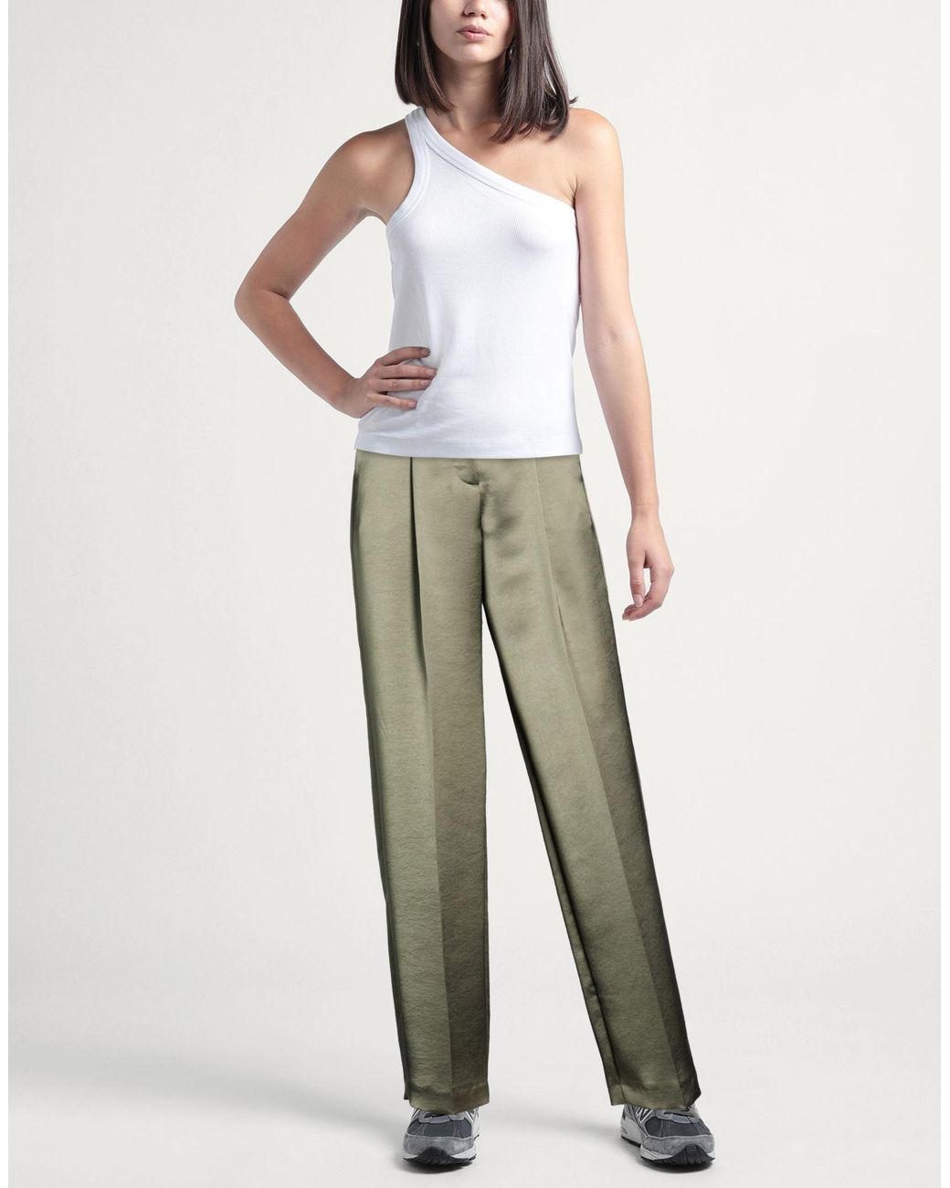 Luisa Cerano Green Pants Polyester