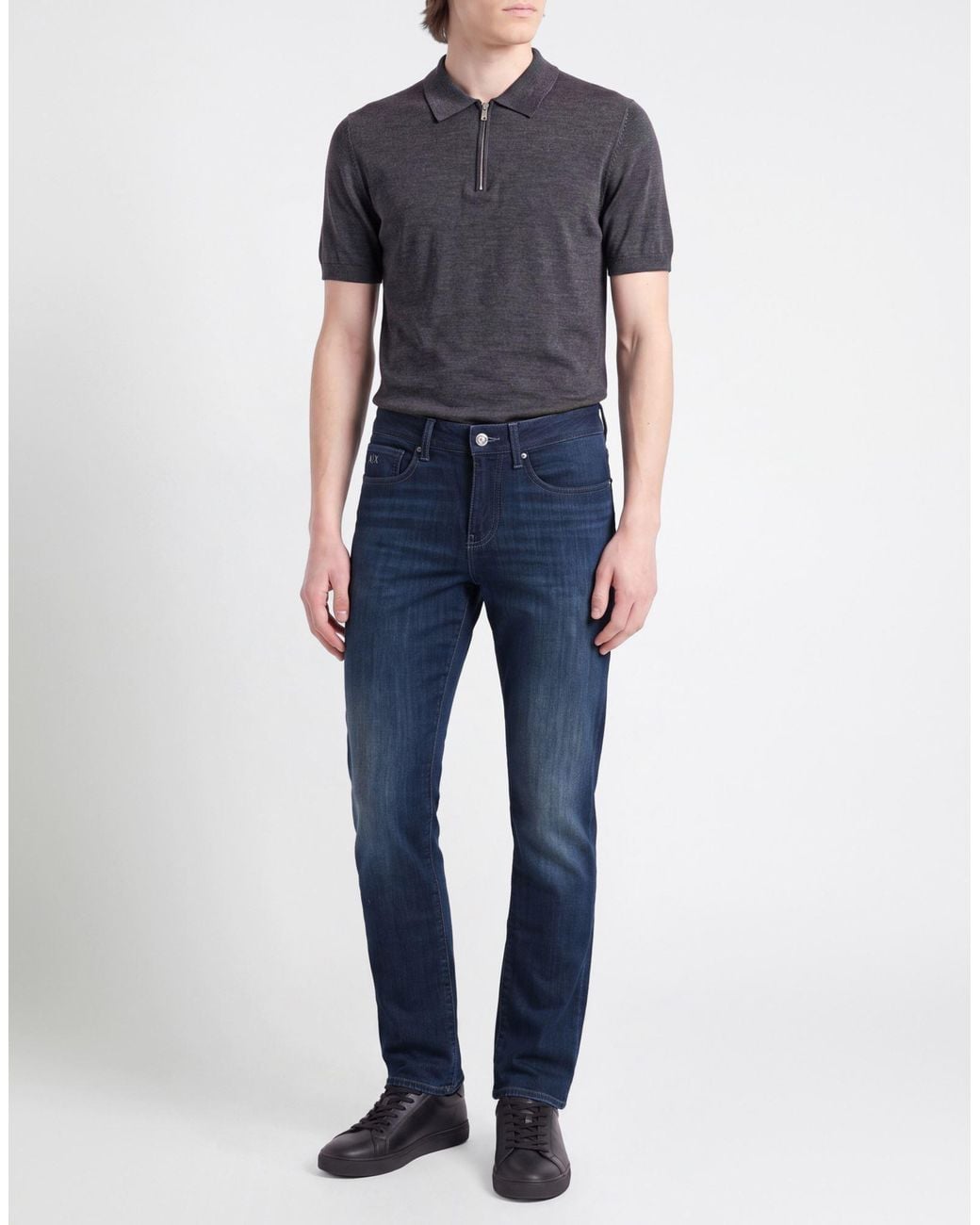 ARMANI EXCHANGE Blue Jeans Cotton, Polyester, Elastane for men