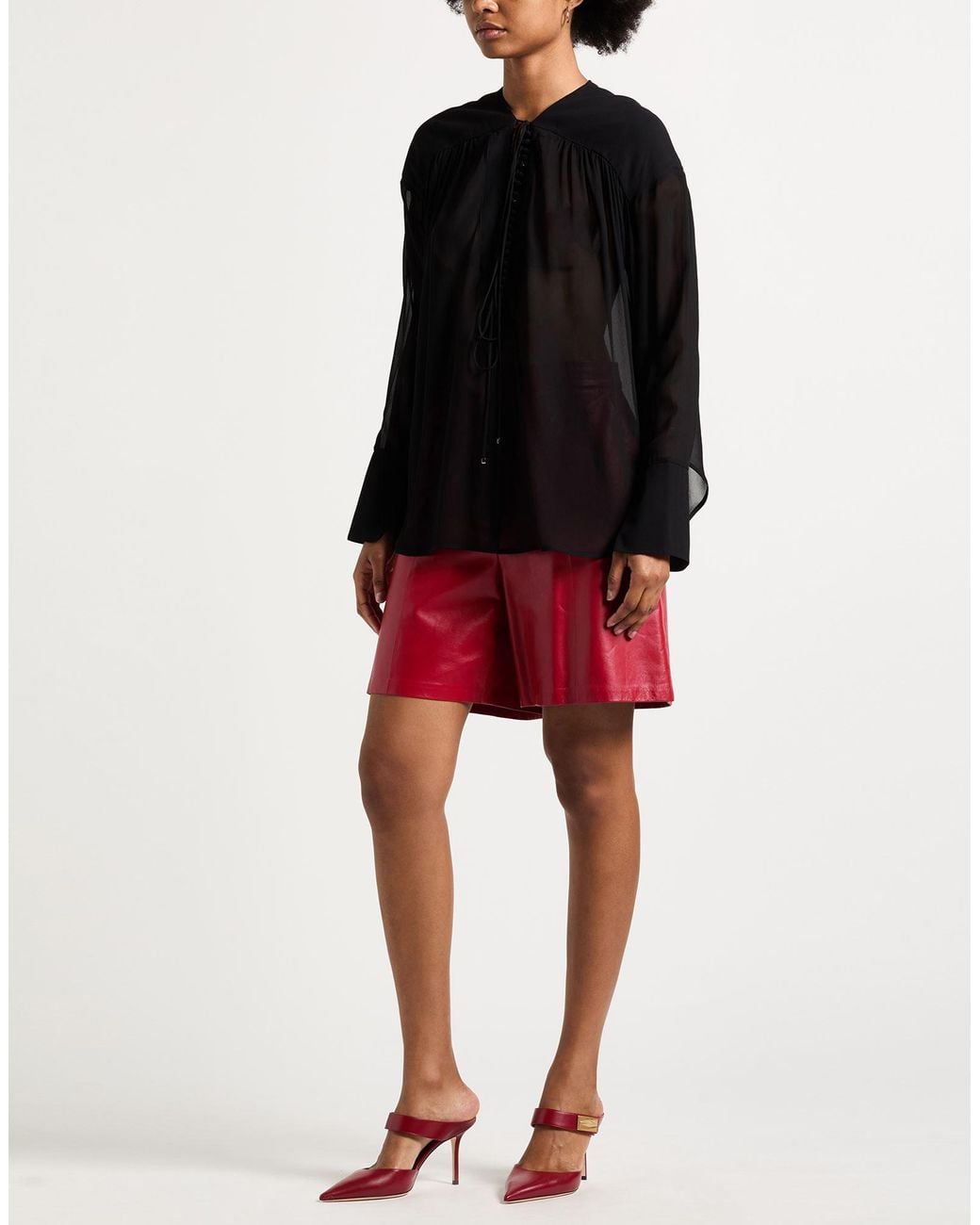 Dondup Black Top Viscose