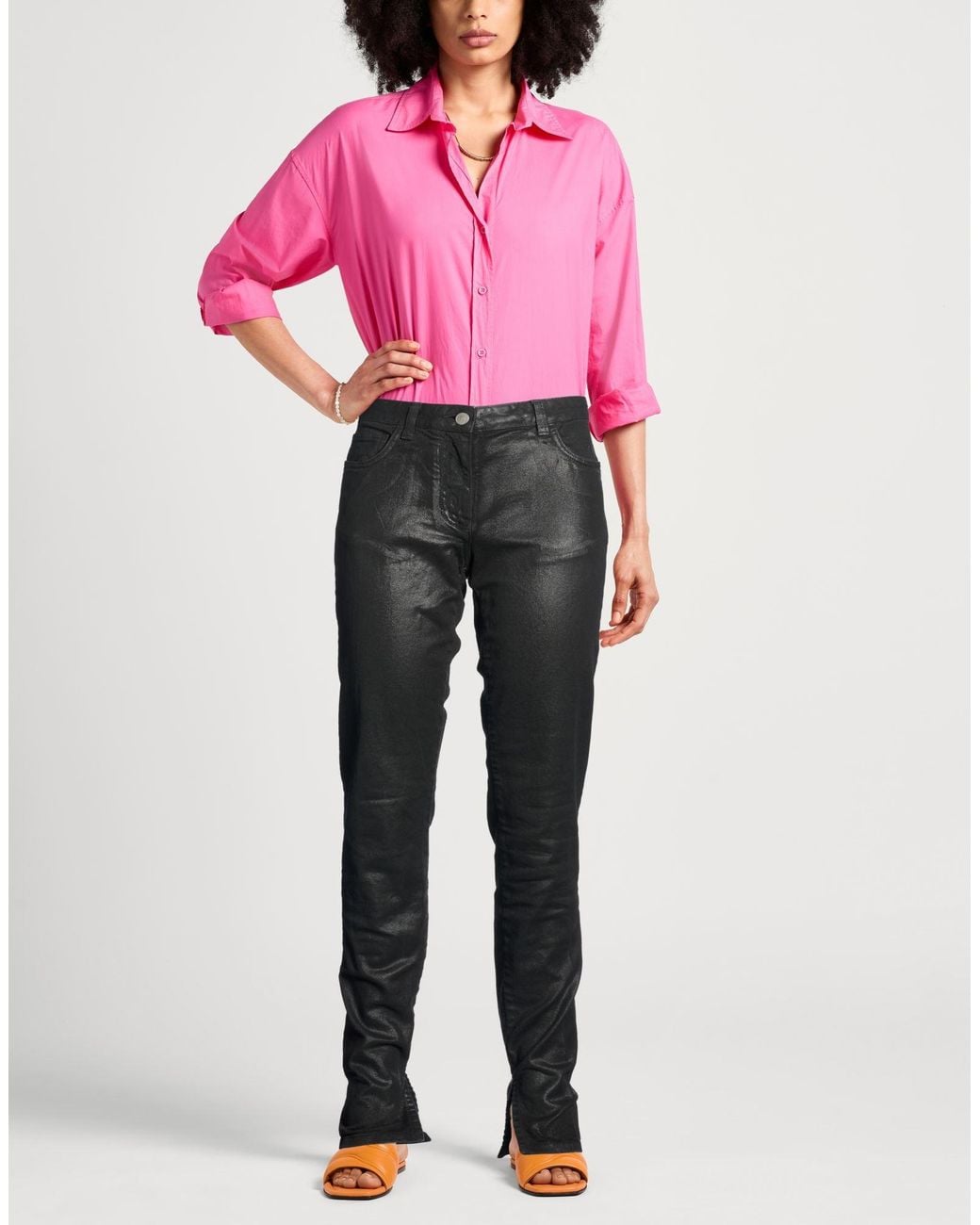 Laneus Gray Jeans Cotton, Elastane