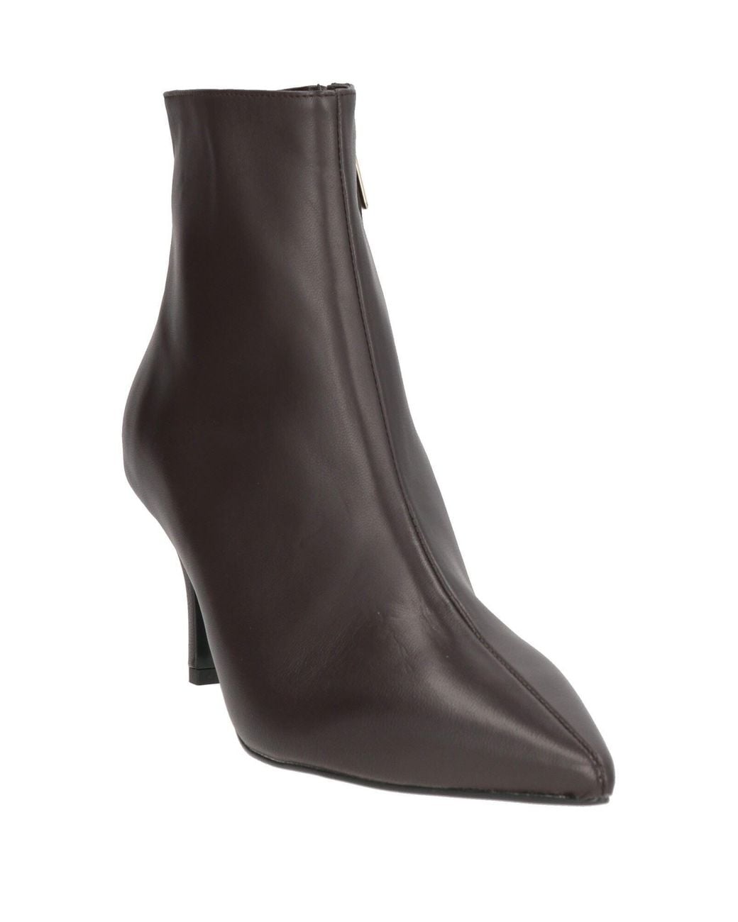 Bianca Di Brown Dark Ankle Boots Leather