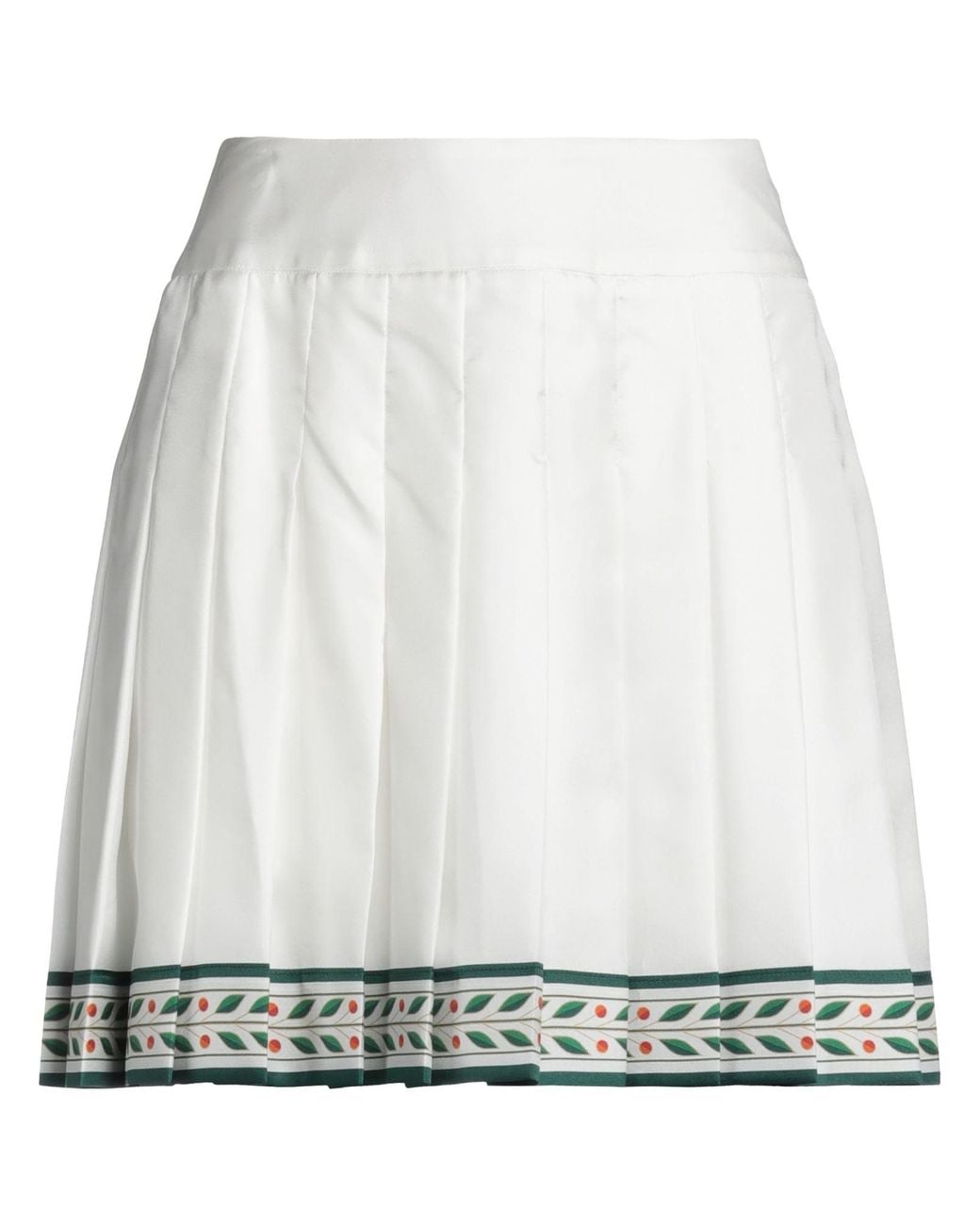 Casablanca White Mini Skirt Silk