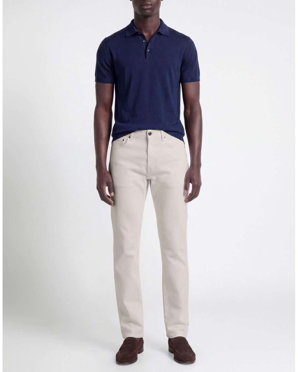 PT Torino White Pants Cotton, Elastane for men