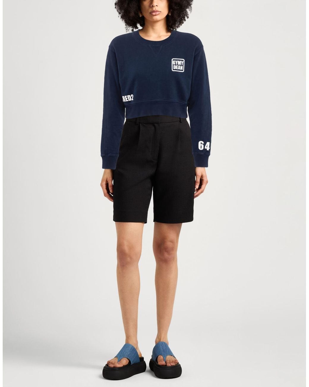 DSquared² Blue Sweatshirt Cotton