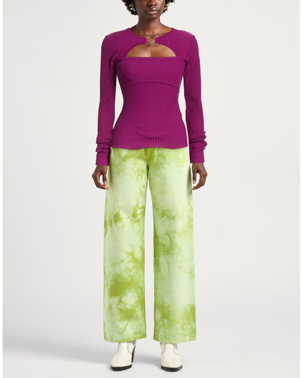 Just Cavalli Purple Sweaters