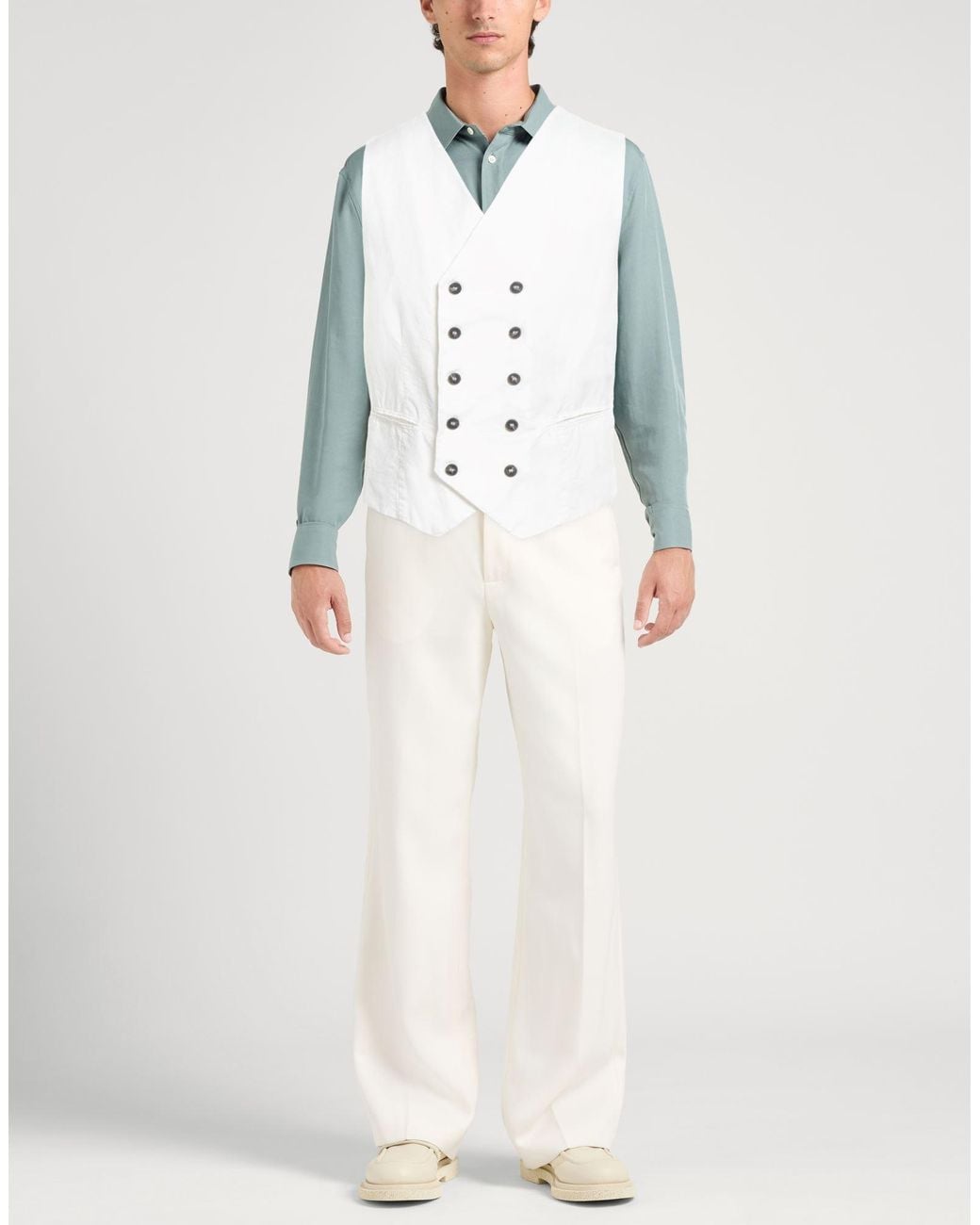 Messagerie White Waistcoat for men
