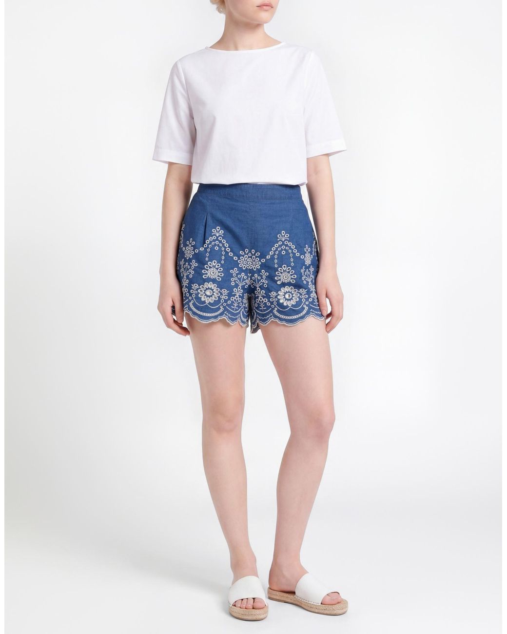 Mc2 Saint Barth Blue Denim Shorts