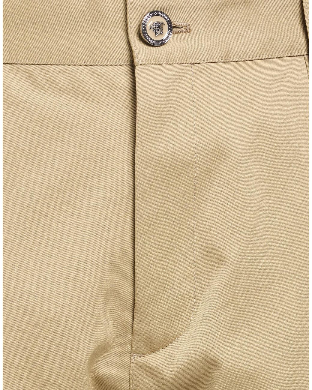 Versace Natural Pants Cotton, Polyester for men
