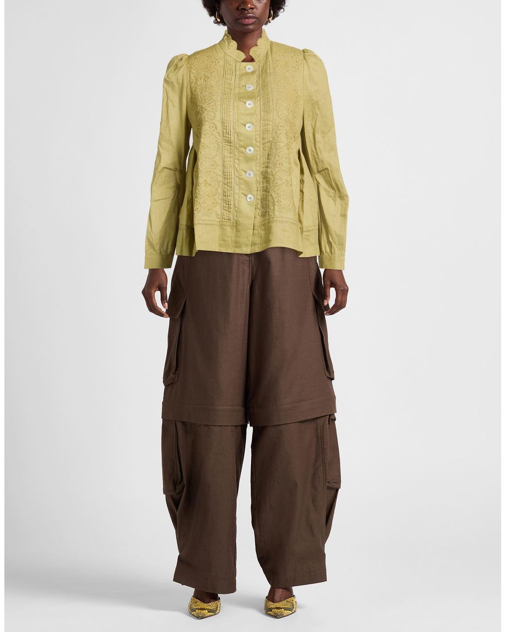 Chemise High en coloris Green