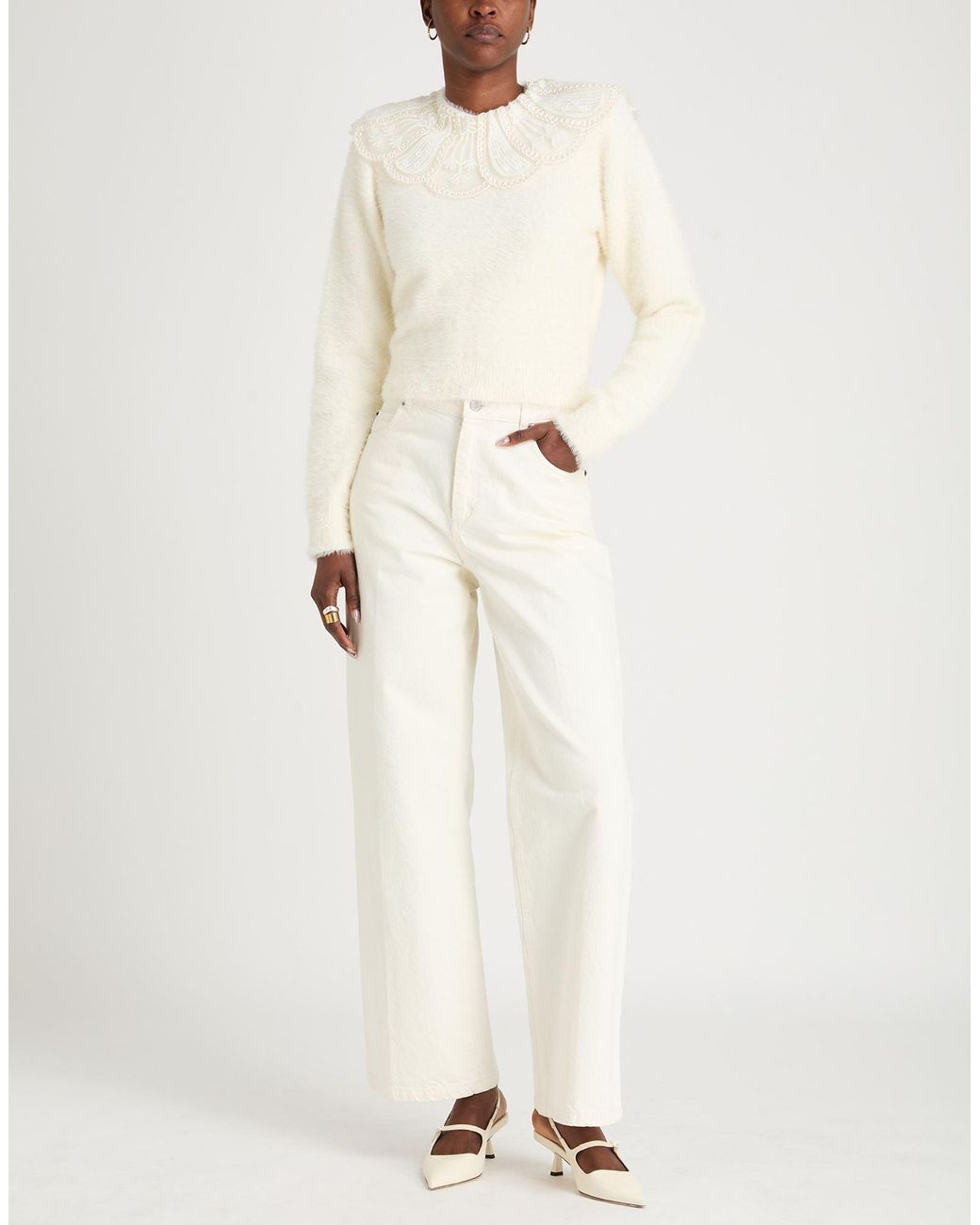 Pullover ROTATE BIRGER CHRISTENSEN de color White