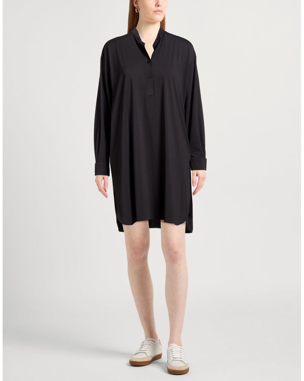 Rrd Black Mini Dress Polyamide, Elastane