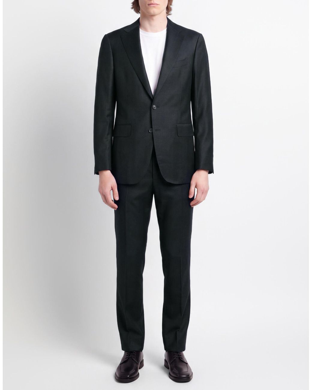Canali Black Suit Wool for men