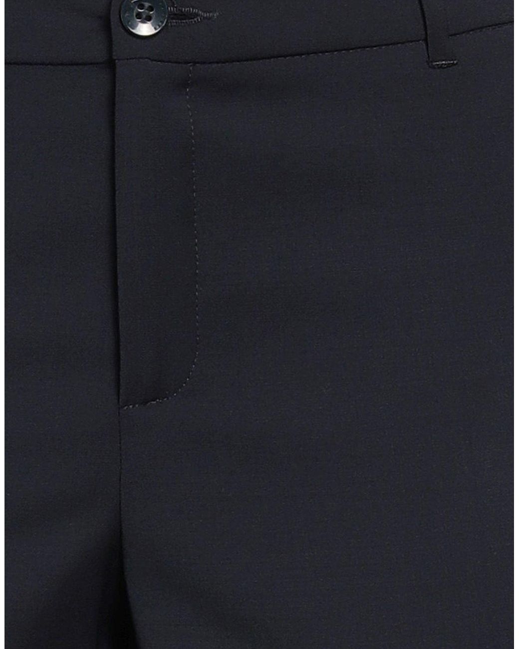 Xandres Blue Pants Polyester, Wool, Elastane