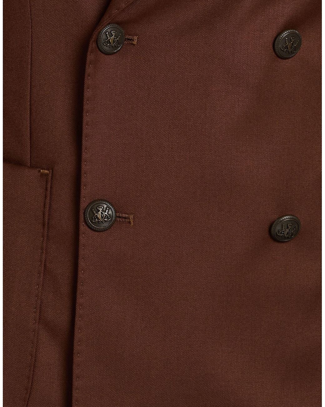 Bharnaba Brown Suit Polyester, Viscose, Elastane for men