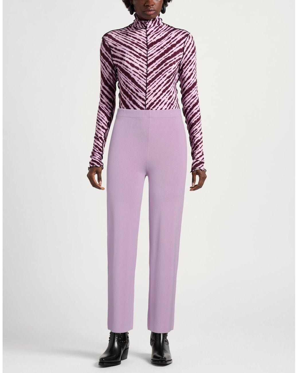 ViCOLO Purple Pants Viscose, Polyamide