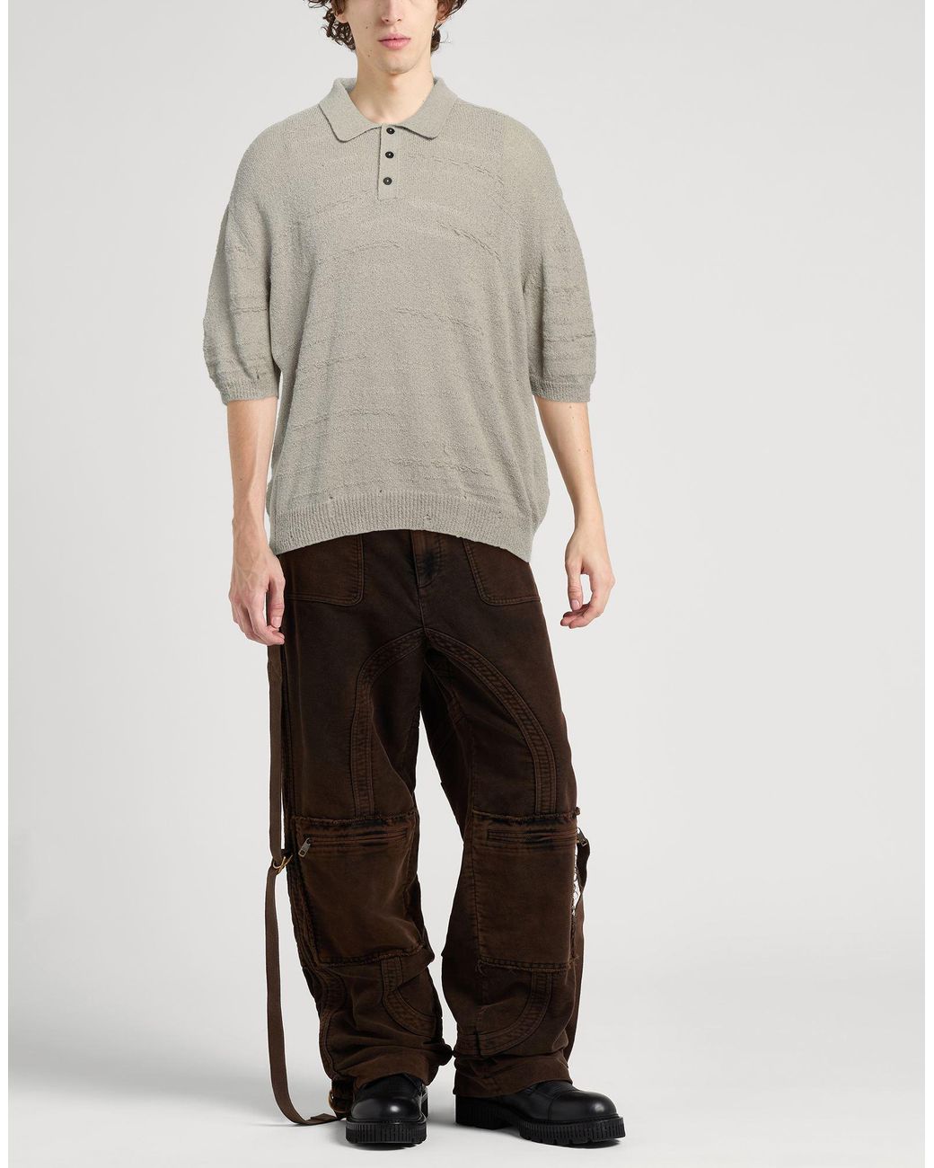 Paura Gray Sweaters for men