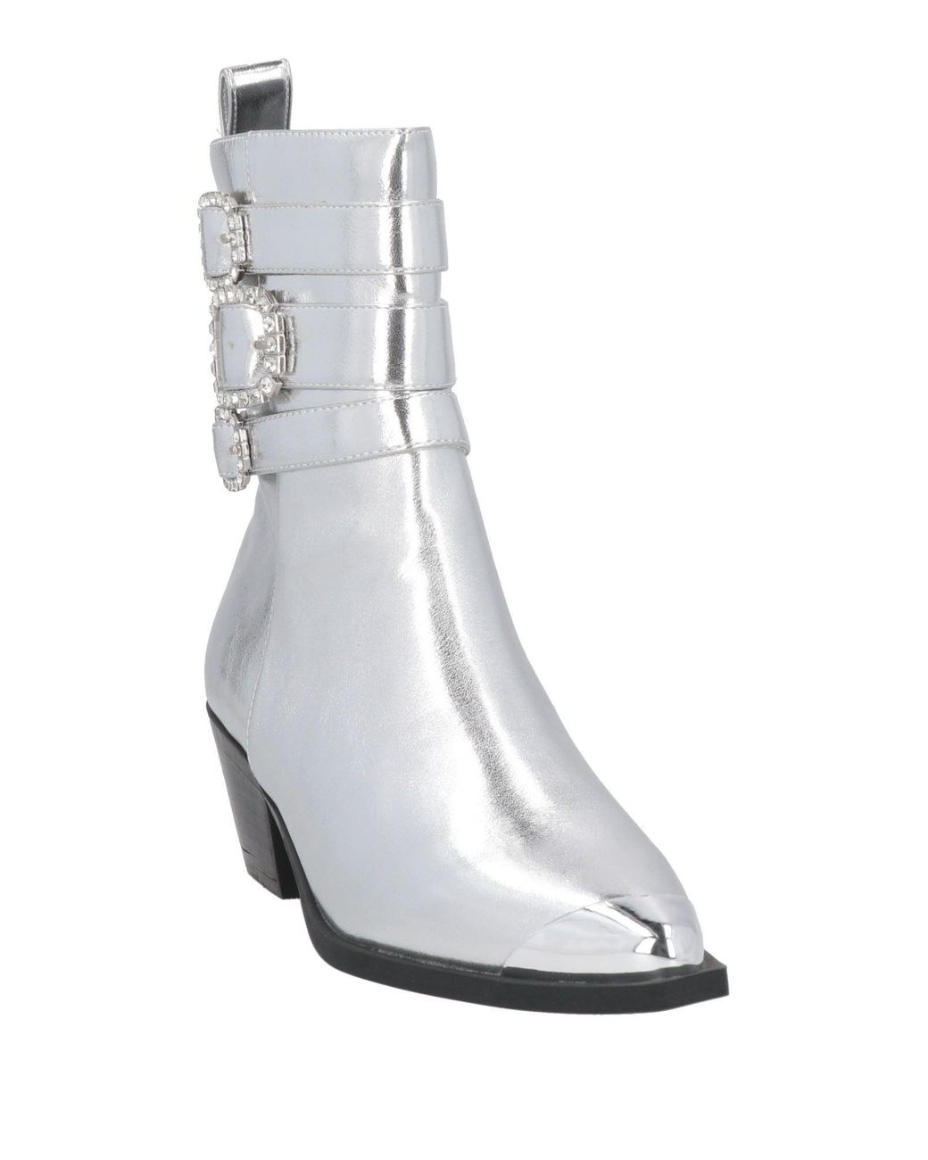 Steve Madden White Ankle Boots
