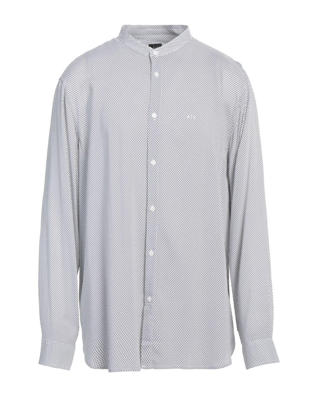 ARMANI EXCHANGE Gray Shirt Viscose for men