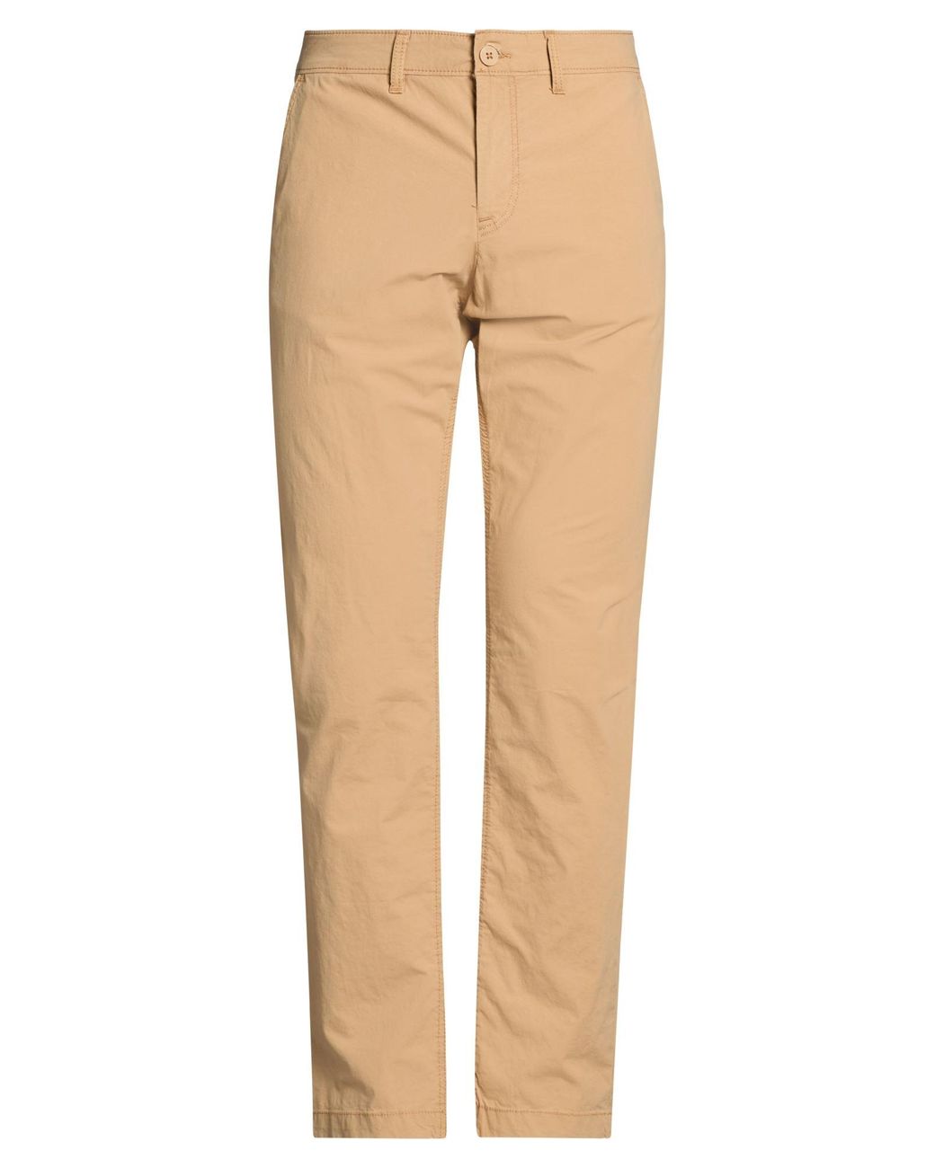 Timberland Natural Camel Pants Cotton, Elastane for men