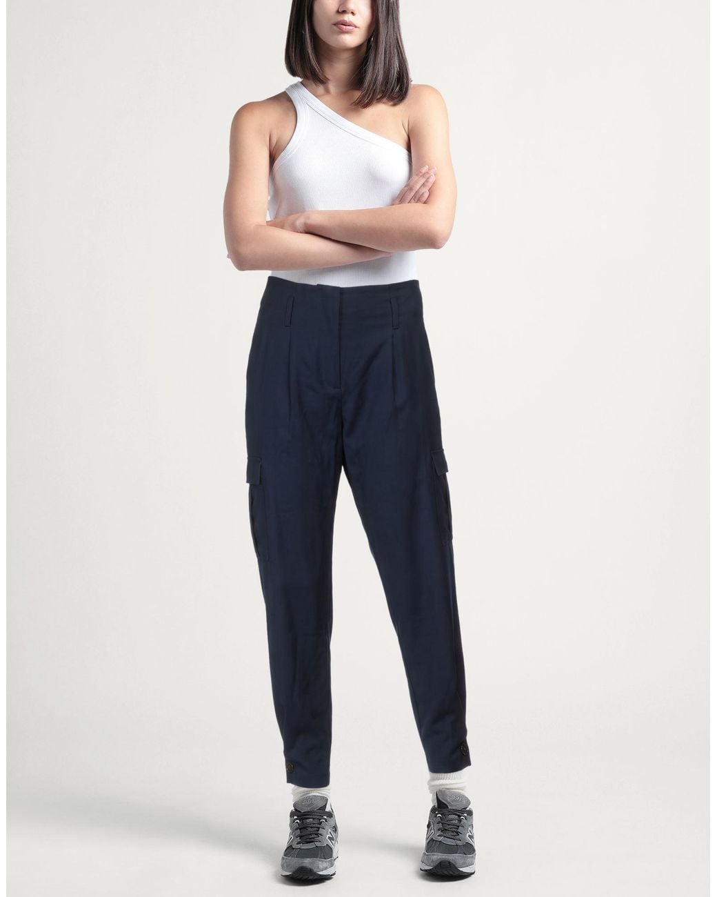 SIMONA CORSELLINI Blue Trouser